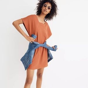 Madewell Texture & Thread Square-Neck Dress
